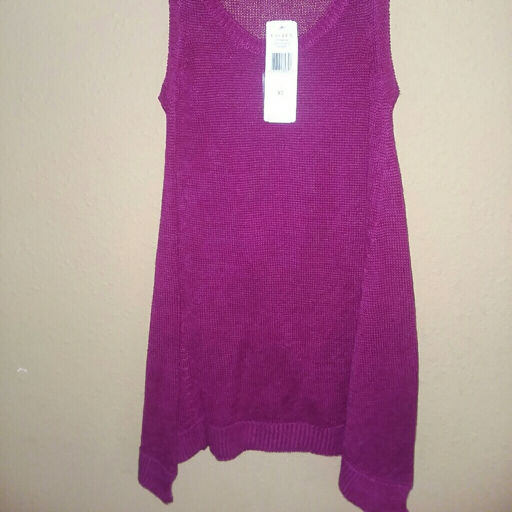 Ralph Lauren pink garnt sleeveless top